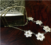 印尼银质梅花项链